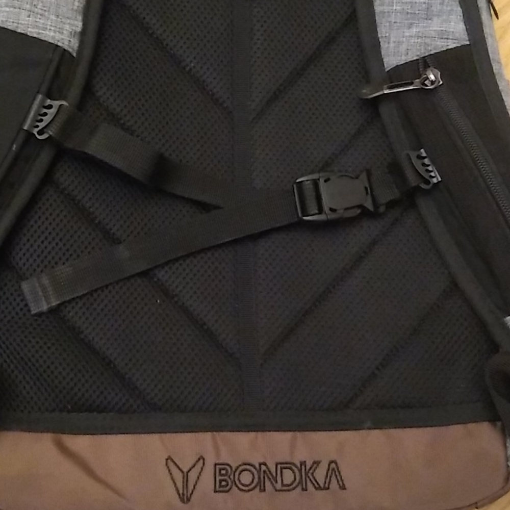 BONDKA Gray Textured Backpack - Picture 3 of 6